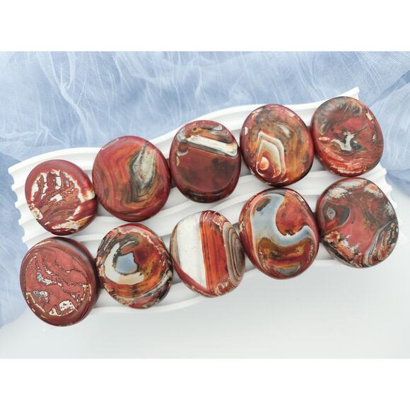 Warring States Red Agate Palm Stone - Picture 2 of 10